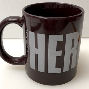 GALERIE HERSHEY’S Mug Wrap Lettering Chocolate Brown Silver